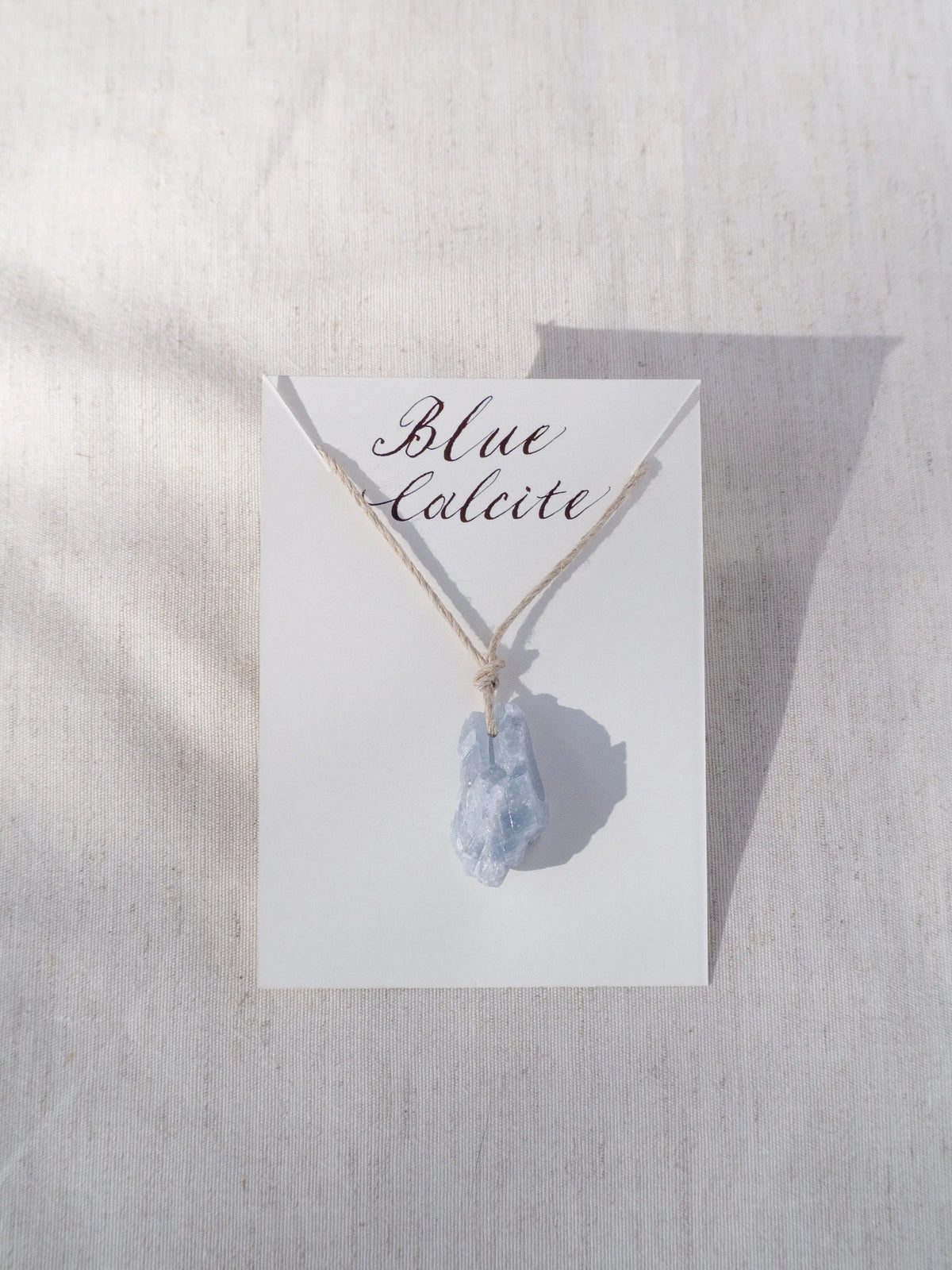 Blue Calcite Necklace CelestialandHonest